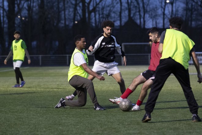 Vluchtelingenvoetbal in Oegstgeest