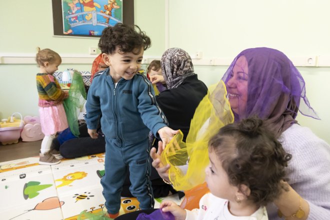 Het baby en peutercafé in Den Haag
