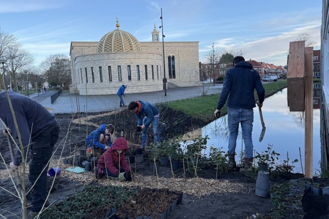 Voedselbosje in Leiden geinitieerd door Els Annard