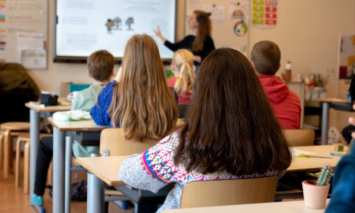 Kinderportemonnee: kinderen in de klas